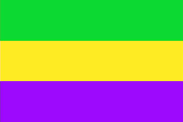 Mardi Gras flag